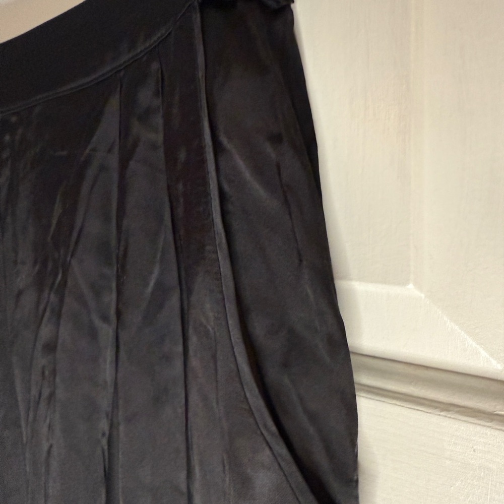 Anthropologie Black Parachute Pants Silky fabric - Picture 7 of 8
